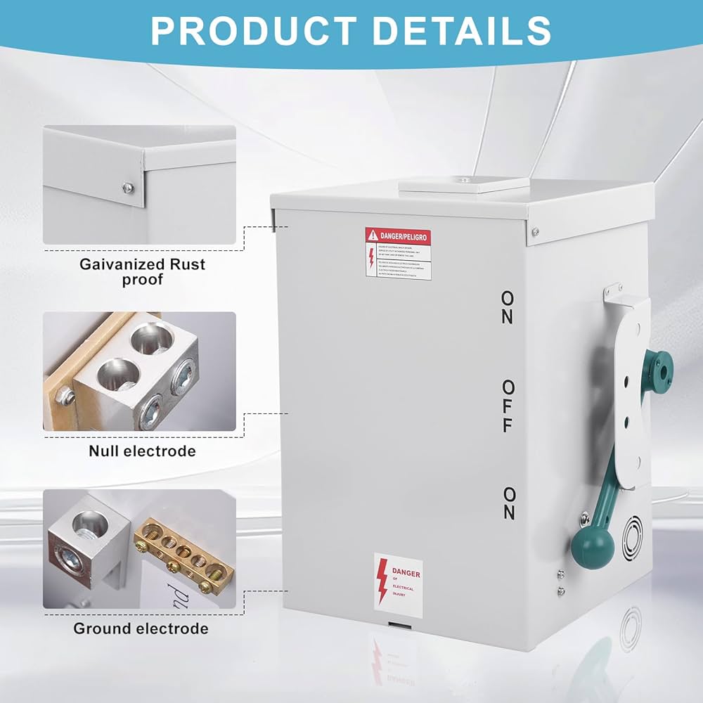 DIGAWEL × minna-no Power Shop Champion Power Equipment 30-Amp Indoor-Rated Manual Transfer